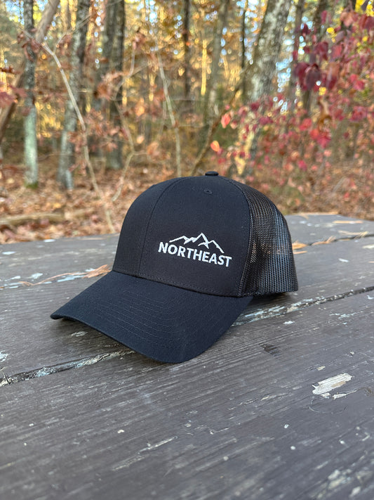 Blacked Out Mountain Trucker Hat